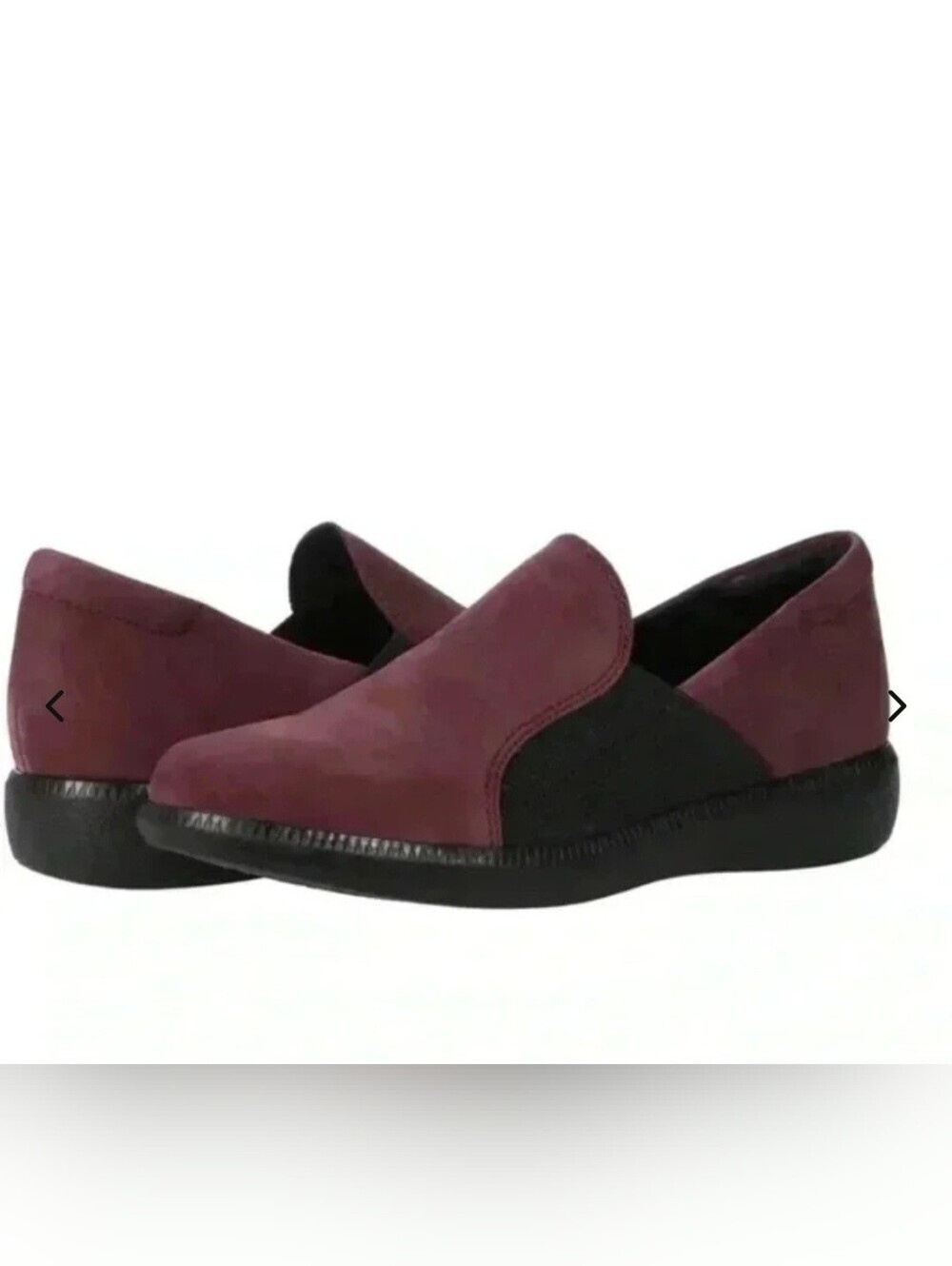 Munro Women’s Burgundy Slip On Comfort Shoes Size 9.5M Preowned Excellent